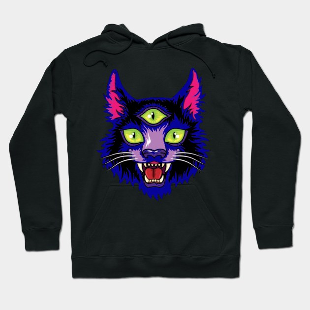 Trippy Wolf Hoodie by kasmarkdsg